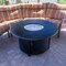 Hiland Outdoor Round Aluminum Propane Fire Pit in Black F-1350-FPT - alternate 2